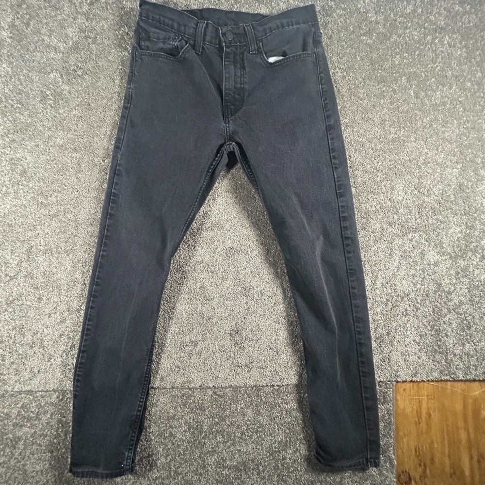 Levi's 512 Jeans Men's 32X32 Black Slim Tapered Fit Zip Fly Denim